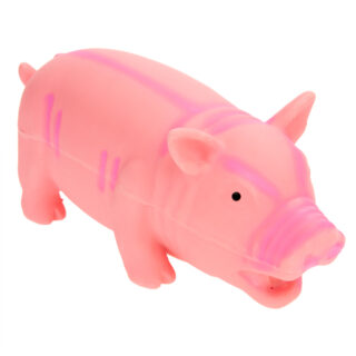 Hundespielzeug Latex-Schwein mit Stimme - 1 Stück, L 15 cm
