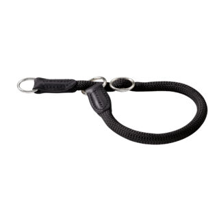 HUNTER Freestyle Set: Halsband + Hundeleine, schwarz - Halsband Größe max. 50 cm + Leine 200 cm