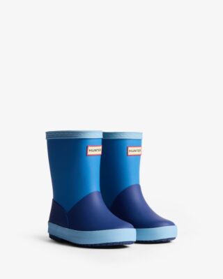 Hunter Gummistiefel "Original kids first colour block insulated" wasserdicht & gefüttert