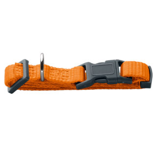 HUNTER Set: Halsband London + Führleine London, orange - Vario Plus Größe L + Leine 200 cm, 15 mm