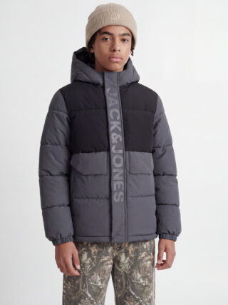 Jack & Jones Junior Steppjacke "JCOSPEED PUFFER SN JNR" mit Kapuze Polyester, regular fit