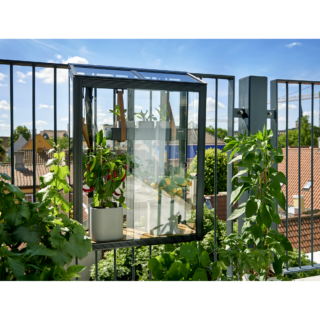 Juliana Balkongewächshaus 'Urban Balcony' 60 x 27 x 84 cm mit schwarz