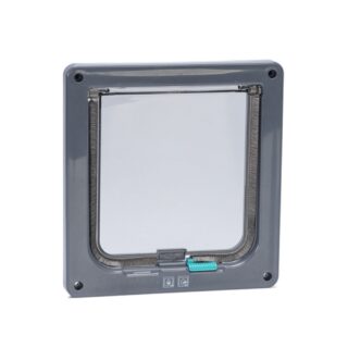 Karlie Katzenklappe mit 2-Wege-Verschluss - grau: B 20 x H 19,2 cm