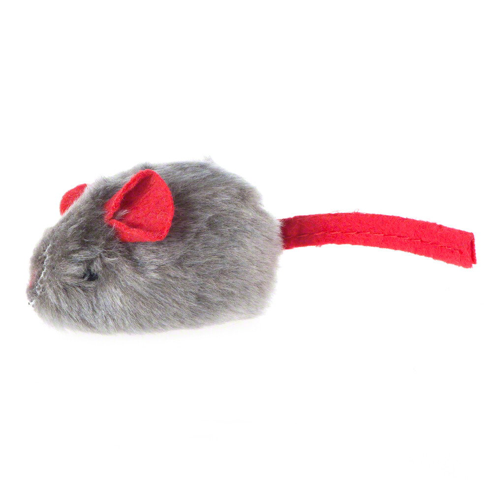 Katzenspielzeug Maus mit Katzenminze und Stimme - 1 Stück