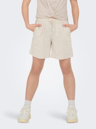 KIDS ONLY Shorts "KOGSIESTA PULL-UP LINEN BLEND SHORTS PNT" in Leinenoptik