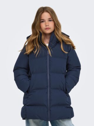 KIDS ONLY Steppjacke "KOGELLIE FUNTIONAL HOOD LONG JACKET OTW" mit Kapuze