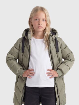 KIDS ONLY Steppjacke "KOGSKYLAR HOOD JACKET VD OTW" mit Kapuze Langjacke mit abnehmbarer Kapuze