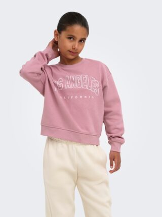 KIDS ONLY Sweatshirt "KOGSWEAT LS CREW OVZ STAT SWT NOOS", Baumwollmischung, loose fit