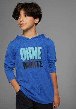 KIDSWORLD Kapuzenshirt "OHNE Worte", cooler Spruch