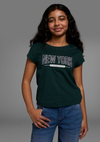 KIDSWORLD T-Shirt "New York - Print" Kurzarm, gerade Passform, mit stylischem Druck