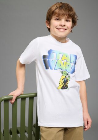 KIDSWORLD T-Shirt "STAR WARS: YODA - Disney Shirt" YODA Shirt, modischer Stil, Kurzarm, Basic Passform, aus Baumwolle