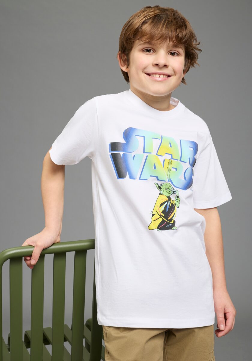 KIDSWORLD T-Shirt "STAR WARS: YODA - Disney Shirt" YODA Shirt, modischer Stil, Kurzarm, Basic Passform, aus Baumwolle