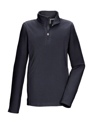 Killtec Fleeceshirt "KSW 138 GRLS FLC SHRT" Schnelltrocknendes Kids Fleeceshirt mit Kinnschutz-Reißverschluss