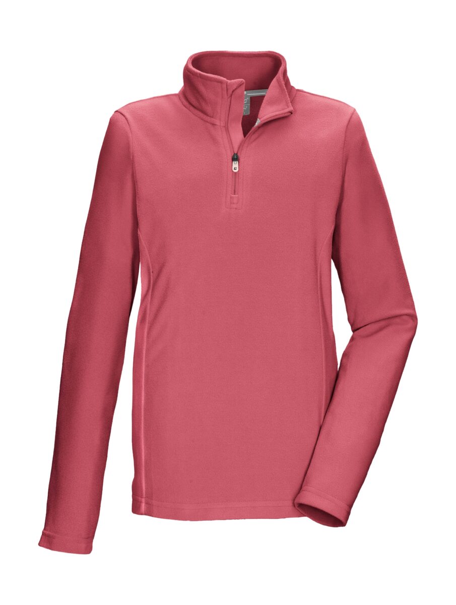 Killtec Fleeceshirt "KSW 138 GRLS FLC SHRT" Schnelltrocknendes Kids Fleeceshirt mit Kinnschutz-Reißverschluss
