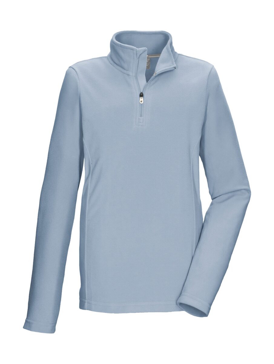 Killtec Fleeceshirt "KSW 138 GRLS FLC SHRT" Schnelltrocknendes Kids Fleeceshirt mit Kinnschutz-Reißverschluss