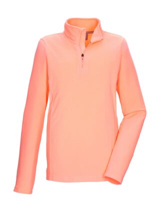 Killtec Fleeceshirt "KSW 138 GRLS FLC SHRT" Schnelltrocknendes Kids Fleeceshirt mit Kinnschutz-Reißverschluss