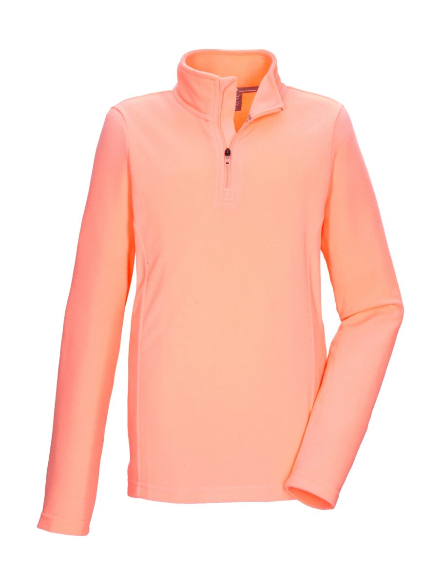 Killtec Fleeceshirt "KSW 138 GRLS FLC SHRT" Schnelltrocknendes Kids Fleeceshirt mit Kinnschutz-Reißverschluss