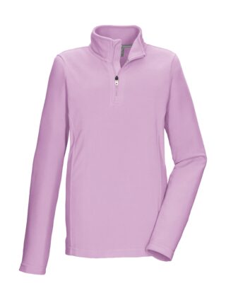 Killtec Fleeceshirt "KSW 138 GRLS FLC SHRT" Schnelltrocknendes Kids Fleeceshirt mit Kinnschutz-Reißverschluss