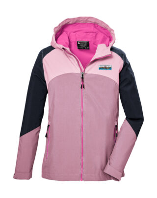 Killtec Funktionsjacke "KOS 150 GRLS JCKT" Wind- und wasserdichte Kinderjacke mit verstellbarer Kapuze