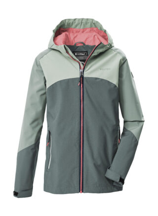 Killtec Funktionsjacke "KOS 158 GRLS JCKT" Wind- und wasserdichte Mädchenjacke mit Teflon EcoElite™