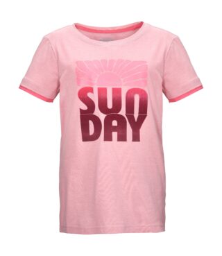 Killtec T-Shirt "KOS 133 GRLS TSHRT" Farbenfrohes Mädchen-T-Shirt mit „Sunday“-Print