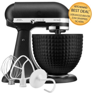 KitchenAid Artisan Küchenmaschine 4,8L 5KSM156CXEBK Gusseisen Schwarz