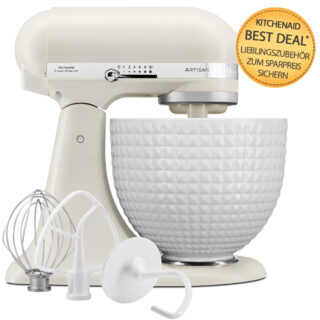 KitchenAid Artisan Küchenmaschine 4,8L 5KSM156CXEPL Porcelain White