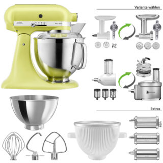 KitchenAid Küchenmaschine Artisan 5KSM185PS Mega-Sommer Set Kyoto Glow