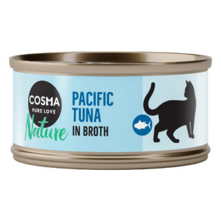 Kombi-Paket: Cosma Nature 24 x 70 g + 2 x Snackies Maxi Tube - 24 x Mix 1 (6 Sorten) + 2 x 160 g Snackies Hühnchen