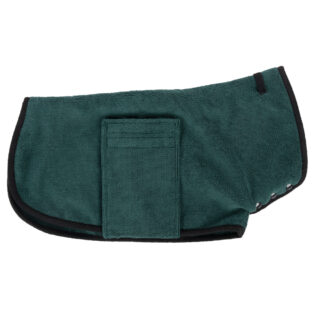 kooa Deluxe Mikrofaser Hundebademantel - S: ca. 30 cm Rückenlänge