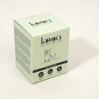 kooa Sanfter Pfotenreiniger, grün - ca. L 9,5 x B 14 x H 15 cm
