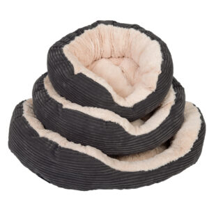 Kuschelbett Cozy Cord - ca. L 51 x B 43 x H 15 cm