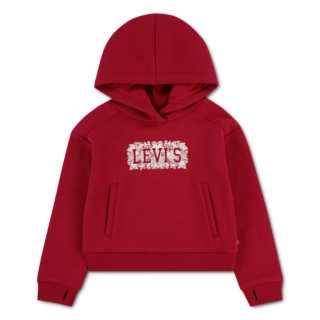 Levis Kids Kapuzensweatshirt "LVG MEET AND GREET SEASONAL HO", mit floralem Logo-Print in Kontrast - for Girls