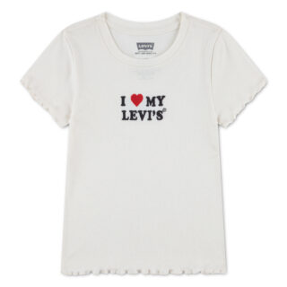Levis Kids Kurzarmshirt "LVG I HEART MY LEVIS TOP" mit Statement-Print - for Girls