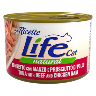 Life Cat "Le Ricette" 4 x 150 g - Thunfisch, Calamari, Grüne Bohnen