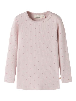 Lil Atelier Langarmshirt "NMFGAGO LS SLIM TOP LIL NOOS" weiche Jersey Rippqualität
