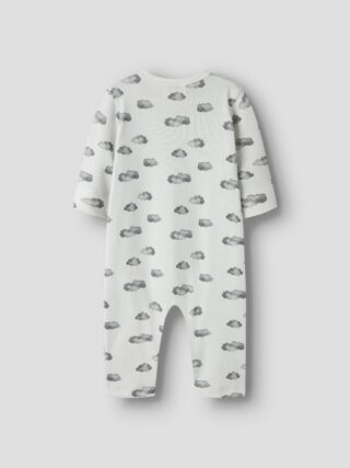 Lil Atelier Schlafanzug "NBMGIO LS NIGHTSUIT LIL" aus Baumwollmischung, bequeme Passform, mit Druckknöpfen