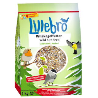 Lillebro Wildvogelfutter, geschält - 3 x 4 kg