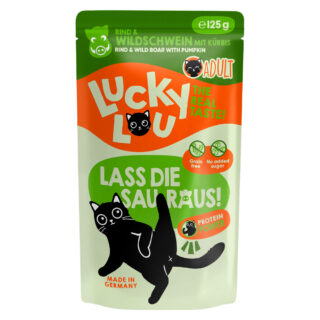 Lucky Lou Adult 16 x 125 g - Geflügel & Hirsch