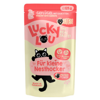 Lucky Lou Kitten 16 x 125 g - Geflügel