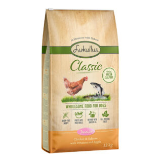 Lukullus Classic Junior Huhn & Lachs - Sparpaket: 2 x 12 kg neue Rezeptur