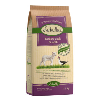 Lukullus Kaltgepresst Barbarie-Ente & Lamm - Sparpaket: 2 x 10 kg: neue Rezeptur