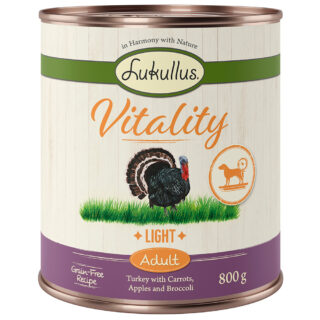 Lukullus Vitality Light: Truthahn (getreidefrei) - 6 x 400 g