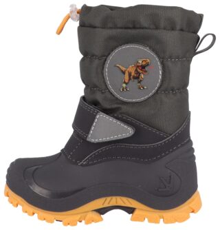 Lurchi Snowboots "Flax, Blinkschuh" Winterstiefel mit Dino-Aufnäher, Größenschablone zum Download
