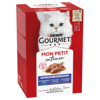 Mixpaket Gourmet Mon Petit 6 x 50 g - Thunfisch, Lachs, Forelle