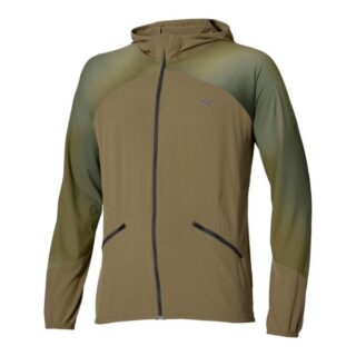 Mizuno Active Alpha Hooded Jacket Gr. L Grün Herren