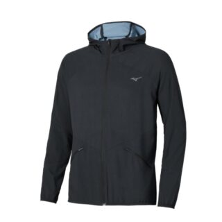 Mizuno Active Alpha Hooded Jacket Gr. L Schwarz Herren