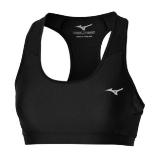 Mizuno Alpha Damen Lauf-BH – Schwarz, Optimaler Halt für Training und Wettkämpfe, EU-Größe