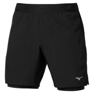 Mizuno Core 2in1 5.5 Inch Shorts Gr. M Schwarz Herren