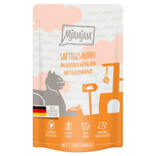 MjAMjAM Quetschie 12 x 125 g - Chicks & Friends saftiges Hühnchen an Brokkoli